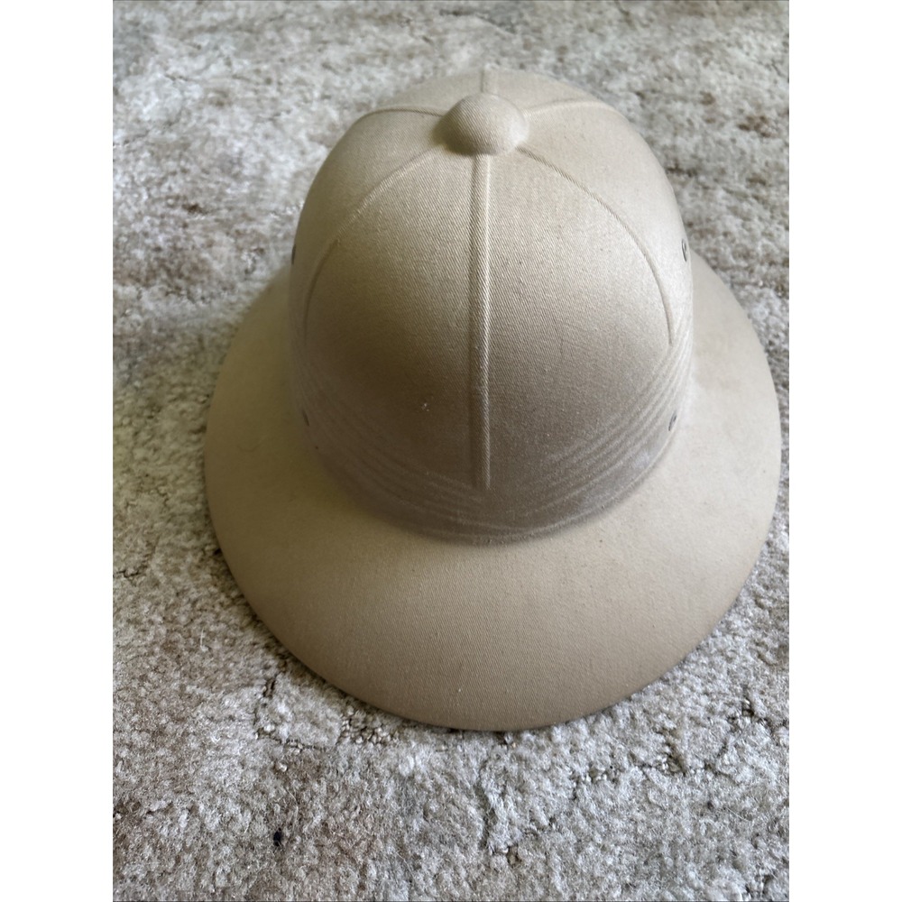 Vintage Vietnam War US Navy Pith Helmet Sun Hat DSA 100-1863 Named LT jg Walsh